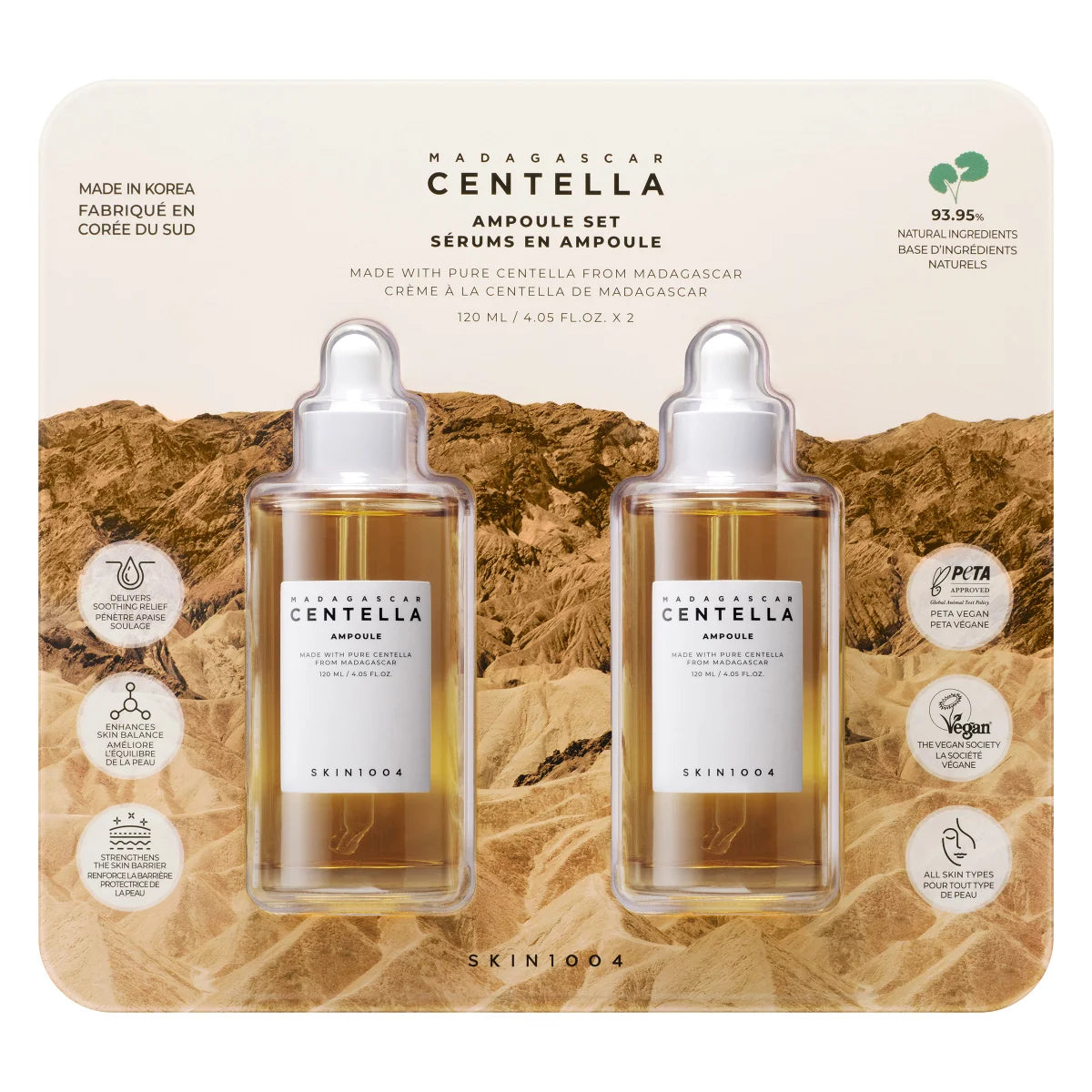 Skin1004 Madagascar Centella Ampul, 2 x 120 ml