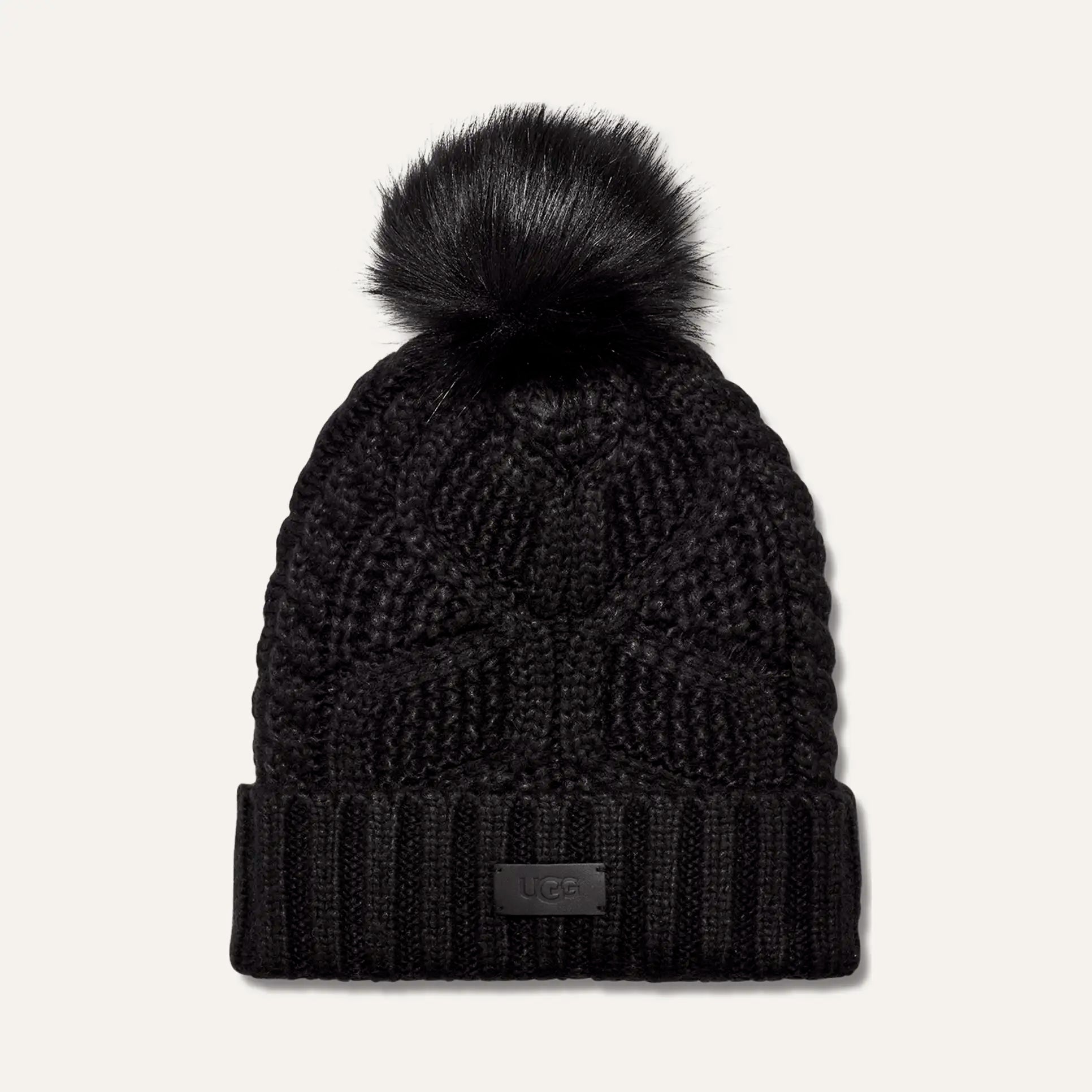 UGG Women's Cable Beanie With Pom