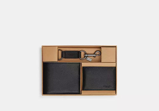 Boxed 3 In 1 Wallet Gift Set