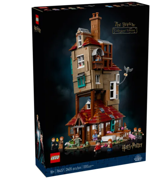 LEGO Harry Potter The Burrow – Collectors’ Edition, Weasley House Building Set 76437 with Bonus LEGO Harry Potter Hogwarts Castle: Flying Lessons 76447