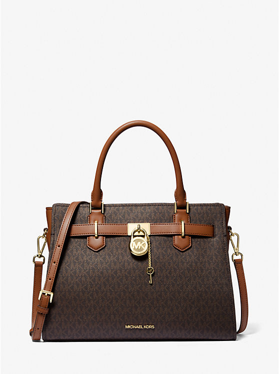 Michael Kors Hamilton Medium Logo Satchel