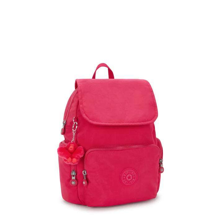 Kipling City Zip Küçük Sırt Çantası - Konfeti Pembesi