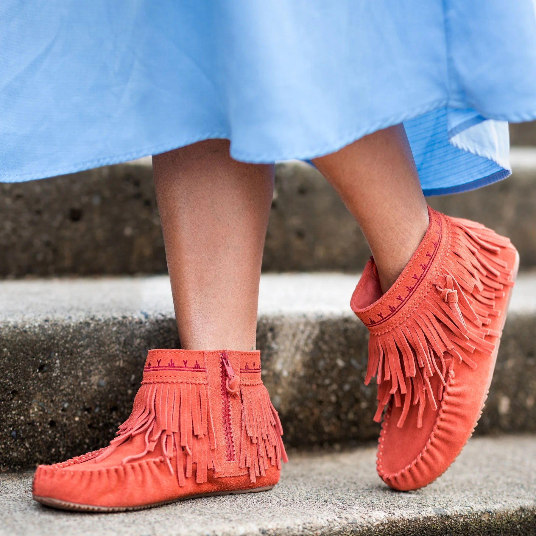 MANITOBAH Dancer Ankle Boot Red Clay