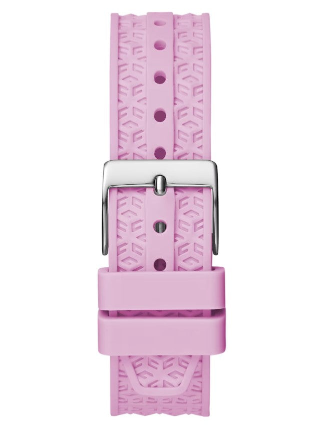 Guess Pink Silicon Analog Watch