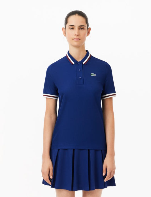 Lacoste Kadın UV Korumalı Şerit Yaka Tenis Polo