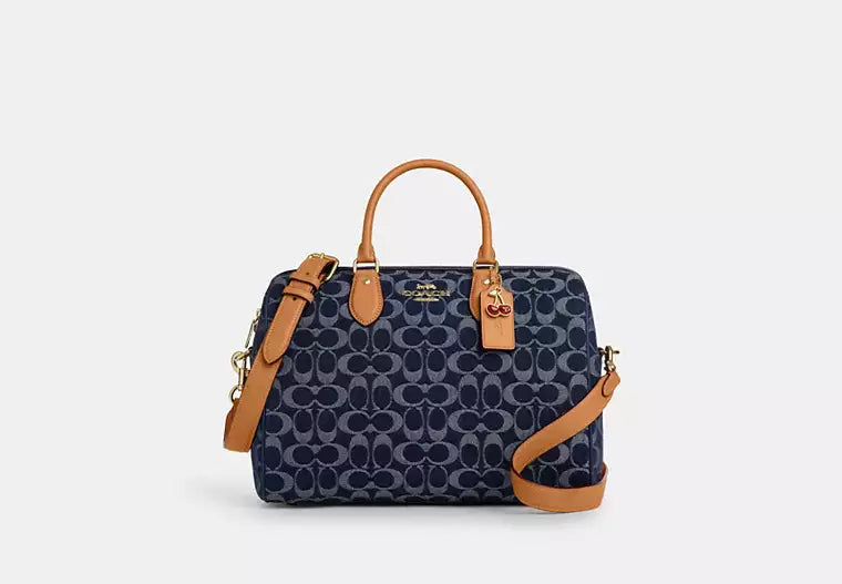 Coach Rowan Large Satchel Bag In Signature Canvas